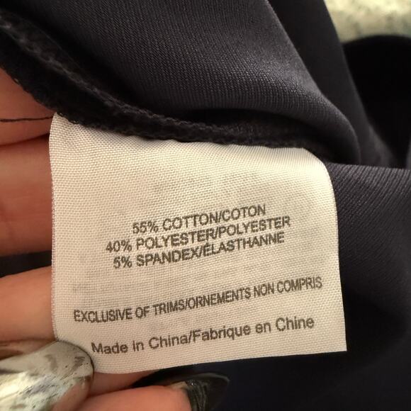 TORY BURCH | Navy Blue slim fit ankle length trousers | Size 4 - Picture 6 of 6